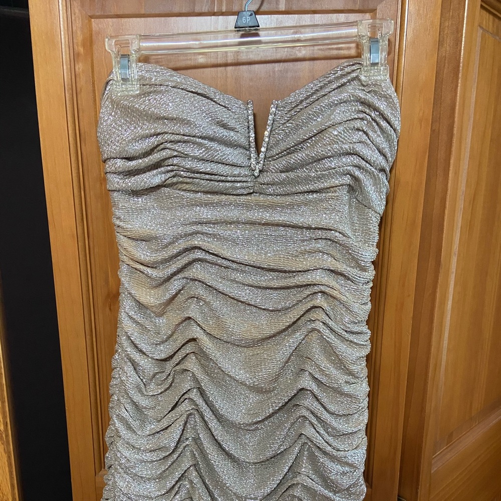 Champagne homecoming dress